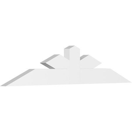 Ekena Millwork Saratoga Architectural Grade PVC Gable Bracket, 48"W x 10"H x 2"D x 4"F, 5/12 Pitch GBP048X10X0204SAR00